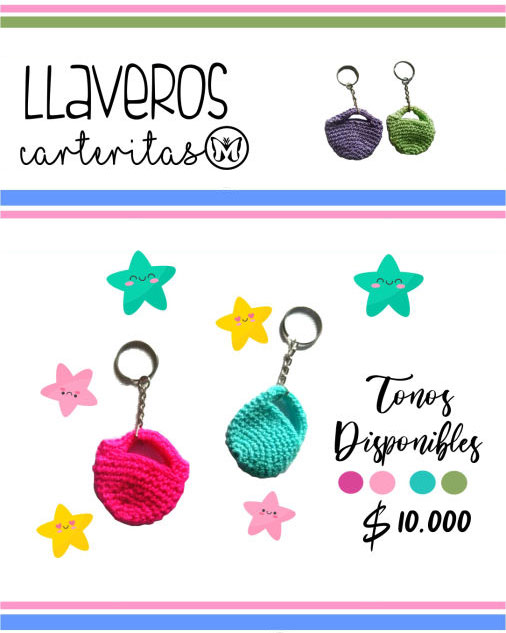 Llaveros carteritas