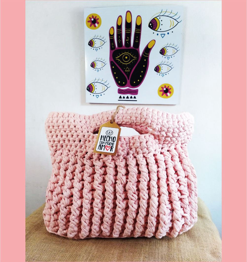 Bolso algodon de azucar